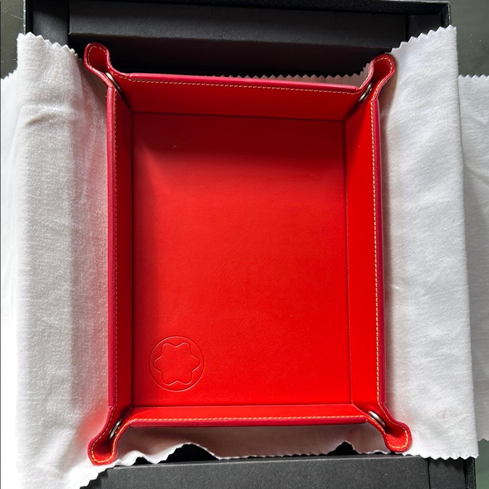 Montblanc Tray red leather